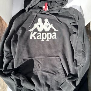 Kappa Men's Black Hoodie Sweater size large